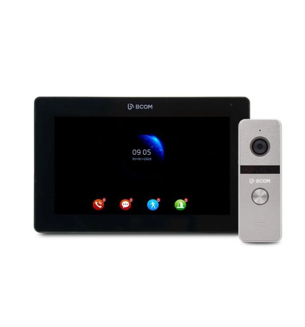 Комплект відеодомофону BCOM BT-400FHD Silver+BCOM BD-770FHD/T Black Комплект відеодомофону BCOM BT-400FHD Silver+BCOM BD-770FHD/T Black