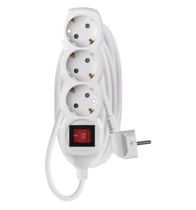 Сетевой удлинитель EMOS P1325R 3 розетки 5 м