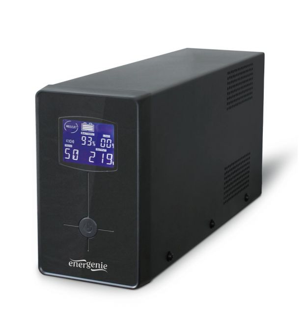 Джерело безперебійного живлення EnerGenie EG-UPS-033 1200ВА / 720Вт лінійно-інтерактивне з LCD-дисплеєм