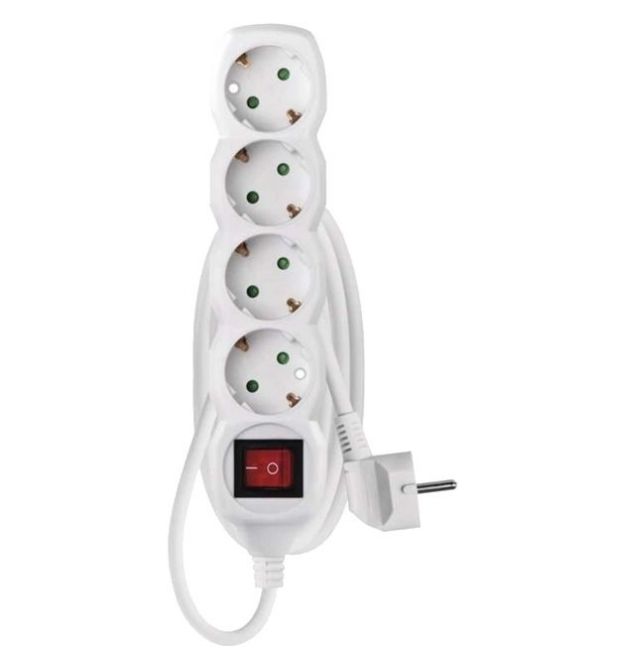 Сетевой удлинитель EMOS P1421R 4 розетки 1.5 м