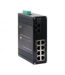 PoE-комутатор 14-портовий керований L2+ ETH-IMC608MP гігабітний з 8 портами PoE, 240W