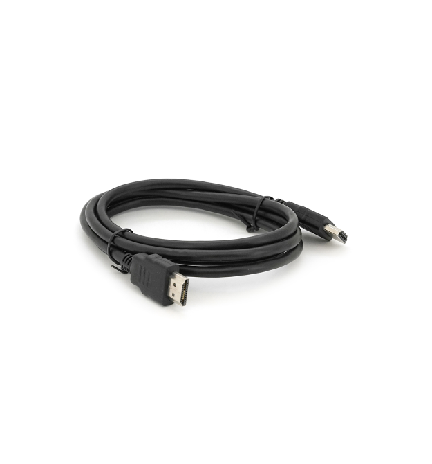 Кабель Merlion HDMI-HDMI HIGH SPEED 1.5m, v1.4, OD-5.0mm, круглий Black, коннектор Black, (Пакет) Q500