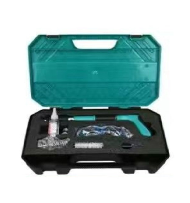 Пістолет будівельно-монтажний під цвяхи діаметром 7,3мм YT-40286 + 200 цвяхів монтажних піроксилінових діаметром 7,3мм, захисні