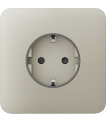 Передня панель вбудованої розетки Ajax SoloCover (basic) [type F] Ivory