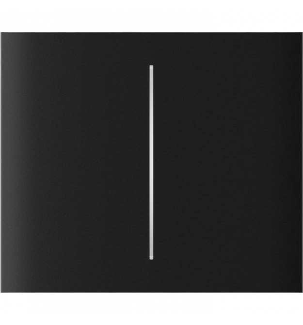 Кнопка Ajax CenterButton (2-gang) vertical, центральна, двоклавішна, Чорна