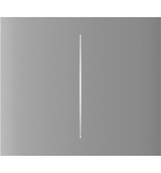 Кнопка Ajax CenterButton (2-gang) vertical, центральна, двоклавішна, Димчата