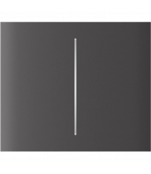 Кнопка Ajax CenterButton (2-gang) vertical, центральна, двоклавішна, Сіра