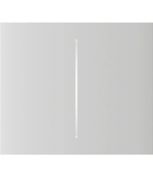 Кнопка Ajax CenterButton (2-gang) vertical, центральна, двоклавішна, Біла