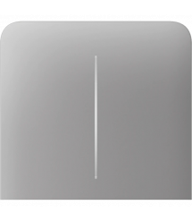 Кнопка Ajax SideButton (2-gang) vertical, бічна, двоклавішна, Димчата