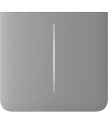 Кнопка Ajax SideButton (2-gang) vertical, бічна, двоклавішна, Димчата