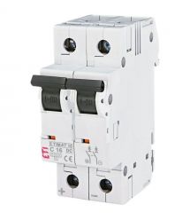 Автоматический выключатель ЕТІ ETIMAT 10 DC 2p C 16A (6 kA)