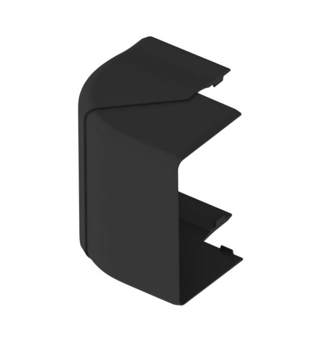 Кут зовнішній (регульований) для PK 90х55 D чорного кольору Серія PK ПВХ