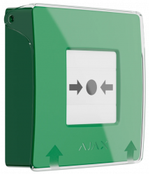 Бездротовий ручний сповіщувач Ajax Manual Call Point (Green)