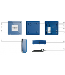 Беспроводной ручной извещатель Ajax Manual Call Point (White)