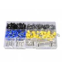Набір клем - наконечників 390шт VE+EN390 (E2508b-100,E1508bl-100,E4009gr-100,E6012y-50,EN3516-10,EN1015-10,EN2516-10,EN618-10) у