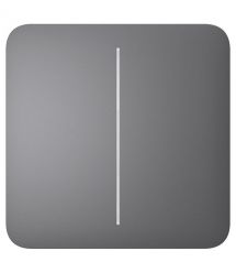 Кнопка двуклавишного выключателя Ajax SoloButton (2-gang) grey