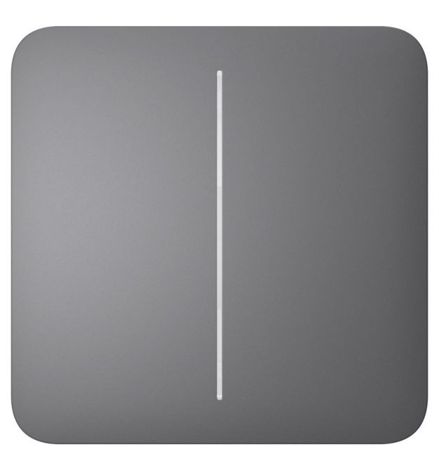Кнопка двуклавишного выключателя Ajax SoloButton (2-gang) grey