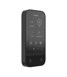 Бездротова клавіатура з сенсорним екраном Ajax KeyPad TouchScreen Чорна
