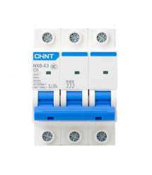Автоматичний вимикач CHNT NXB-63 3P C6, 6A