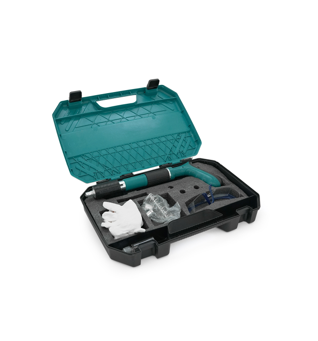 Пістолет будівельно-монтажний YT40974 для цвяхів діаметром 7,3мм, Валіза