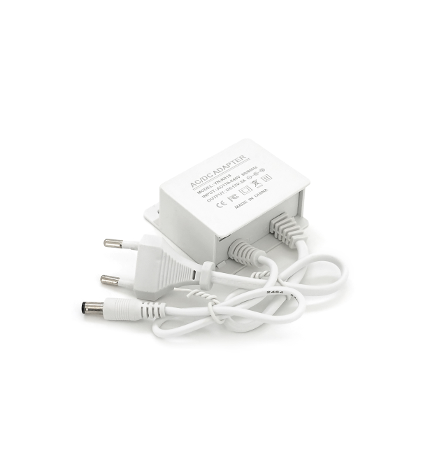 Імпульсний адаптер живлення 12В 2А (24Вт) штекер 5.5 - 2.1 Plastic Box Mini IP40, кріплення Q250