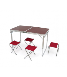 Посилений стіл для пікніка YT40976 із 4 стільцями