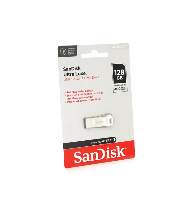 Флеш-накопичувач SanDisk Ultra luxe, USB 3.1, 128GB(150Mb - s), Blister