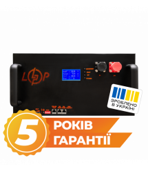 Аккумулятор LP LiFePO4 25,6V - 280 Ah (7168Wh) (BMS 200A/100А) LCD металл Smart RM RS485/CAN