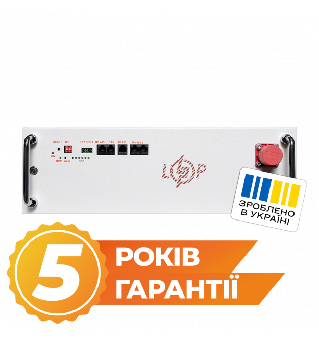 Аккумулятор LP LiFePO4 25,6V - 200 Ah (5120Wh) (BMS JK 150A/100А) RM RS485/CAN WH