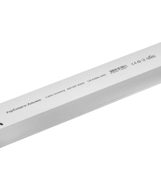 Кабельный&nbsp;канал 60х40&nbsp;мм 2м с двойным замком