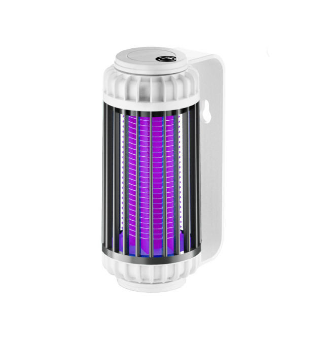 Лампа-знищувач комарів Thunderbolt KY-002G - сіра (з батареєю), настінна, 360, USB, потік світла 365нм