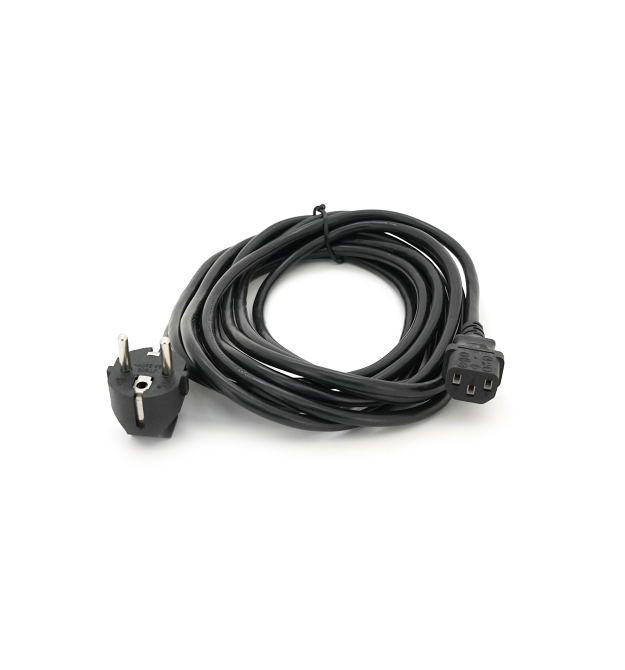 Кабель живлення Schuko PC-186 CEE7 - 7-C13, 5.0M, 1.0mm, OEM (євровилка) Q125