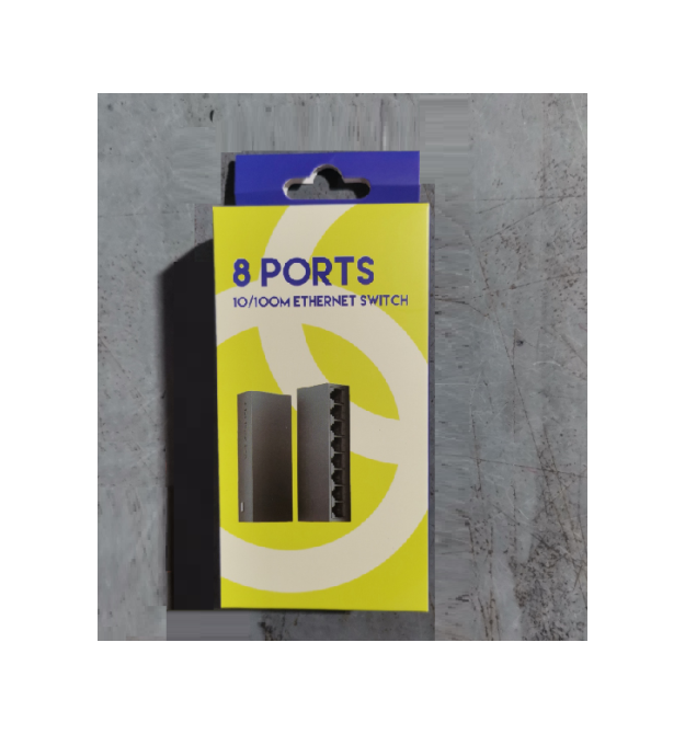 Комутатор UT-SF08, 8 портів Ethernet 10 - 100 Мбіт - с, USB DC5V0.6A. 120*36*21mm, BOX Q60