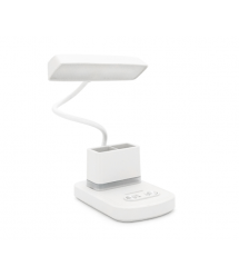 Гнучка настільна лампа BKL-L9 з органайзером, 3+ 1режим (білий+теплий білий), сенсорне включення, вбудований акум 500mAh, 17х4 с