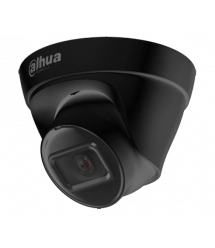 4Mп IP відеокамера купольна вулична DH-IPC-HDW1431T1-BE black (2.8мм)