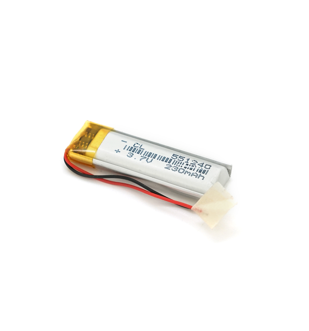 Літій-полімерний акумулятор 5,5*12*40mm (Li-ion 3.7В 230мА&ampmiddotгод)