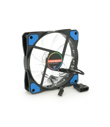 Кулер корпусний 12025 DC sleeve fan 3pin + 4pin - 120*120*25мм, 12V, 1100об - хв, Blue