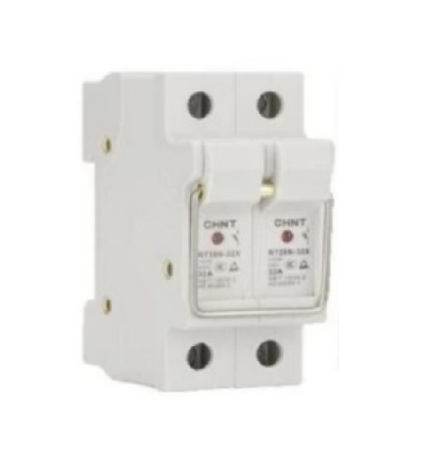 Корпус під плавкий запобіжник CHNT-RT28-32 (RO15) 2Р, під запобіжник 10*38mm