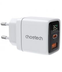 Адаптер Choetech PD6052 White PD35W GAN A+C