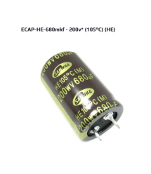 Конденсатор 200V 680UF Діаметр 25 мм. Висота 40 мм