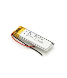 Літій-полімерний акумулятор 5*12*40mm (Li-ion 3.7В 220мА&ampmiddotгод)