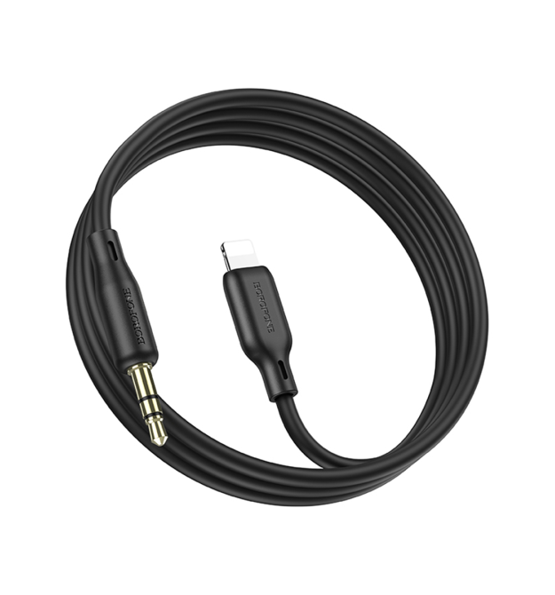 Кабель Borofone BL18 DC3.5 (тато) - Lighting (тато), круглий, 1м, Black, Box