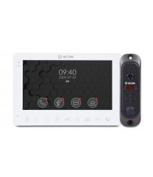 Комплект відеодомофона BCOM BD-780 White Kit: відеодомофон 7" і відеопанель