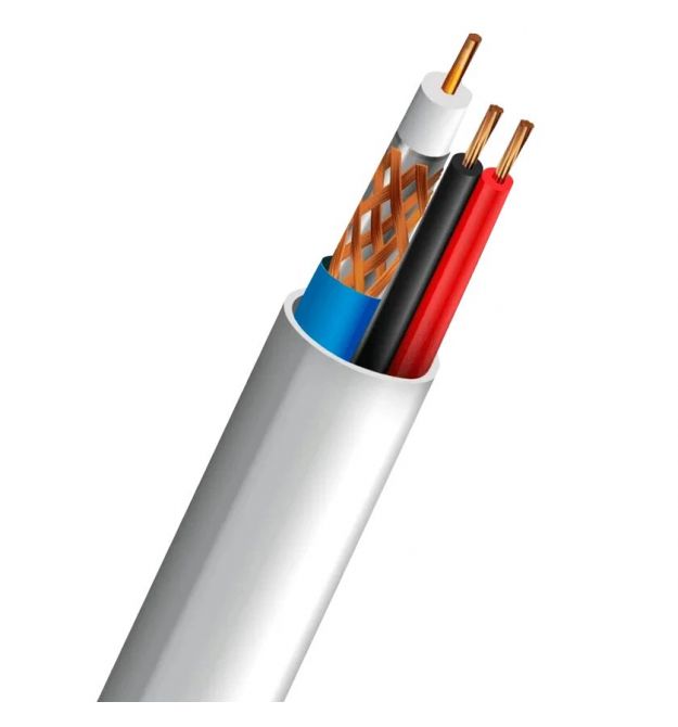 Кабель коаксиальный TRINIX SL-59+2*0,5 CU INDOOR "ОS" структура (305м)