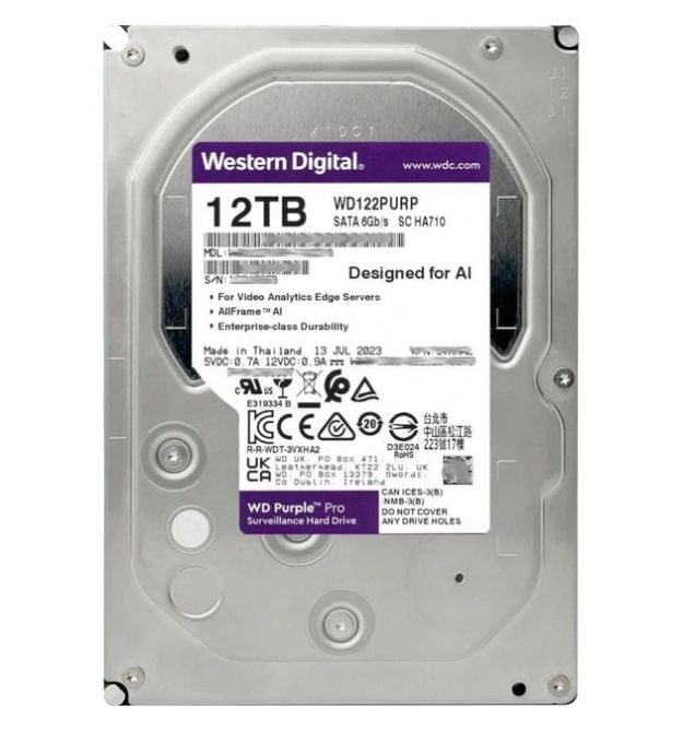 Жесткий диск внутренний Western Digital WD122PURP 12Тб