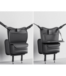 Автомобільний органайзер CABULE між сидіннями, 35x28х15см, двосторонній, кріплення до передніх сидінь ременями, 4 відділення + м