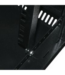 Шкаф 12U, 600х600х640 мм (ШxГxВ), L-type, акриловое стекло, черный