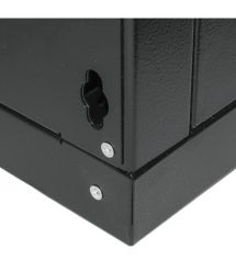 Шкаф 12U, 600х600х640 мм (ШxГxВ), L-type, акриловое стекло, черный