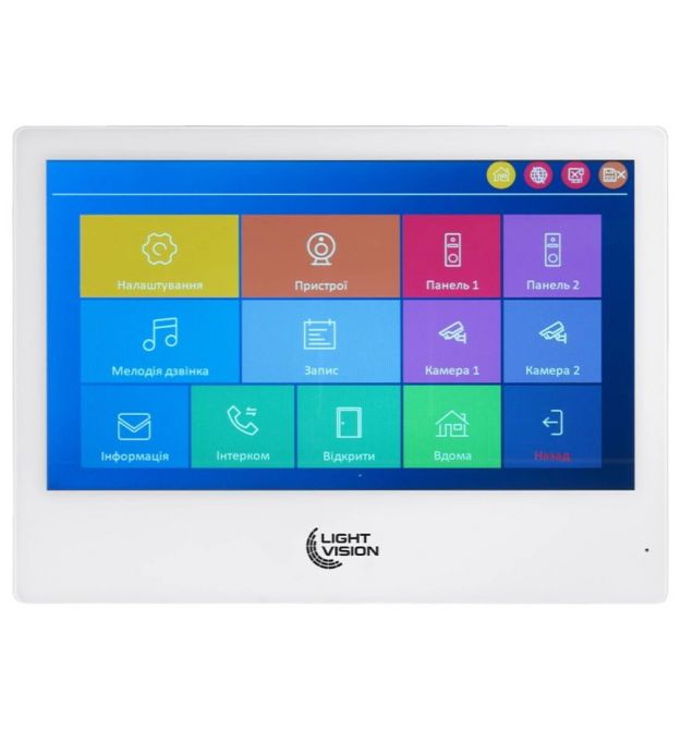 Видеодомофон Light Vision SINGAPORE WiFi FHD WHITE (AI) 10"