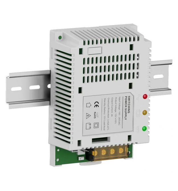 Плата ИБП Kraft PSU-1208LED(BOARD) с креплением на DIN-рейку